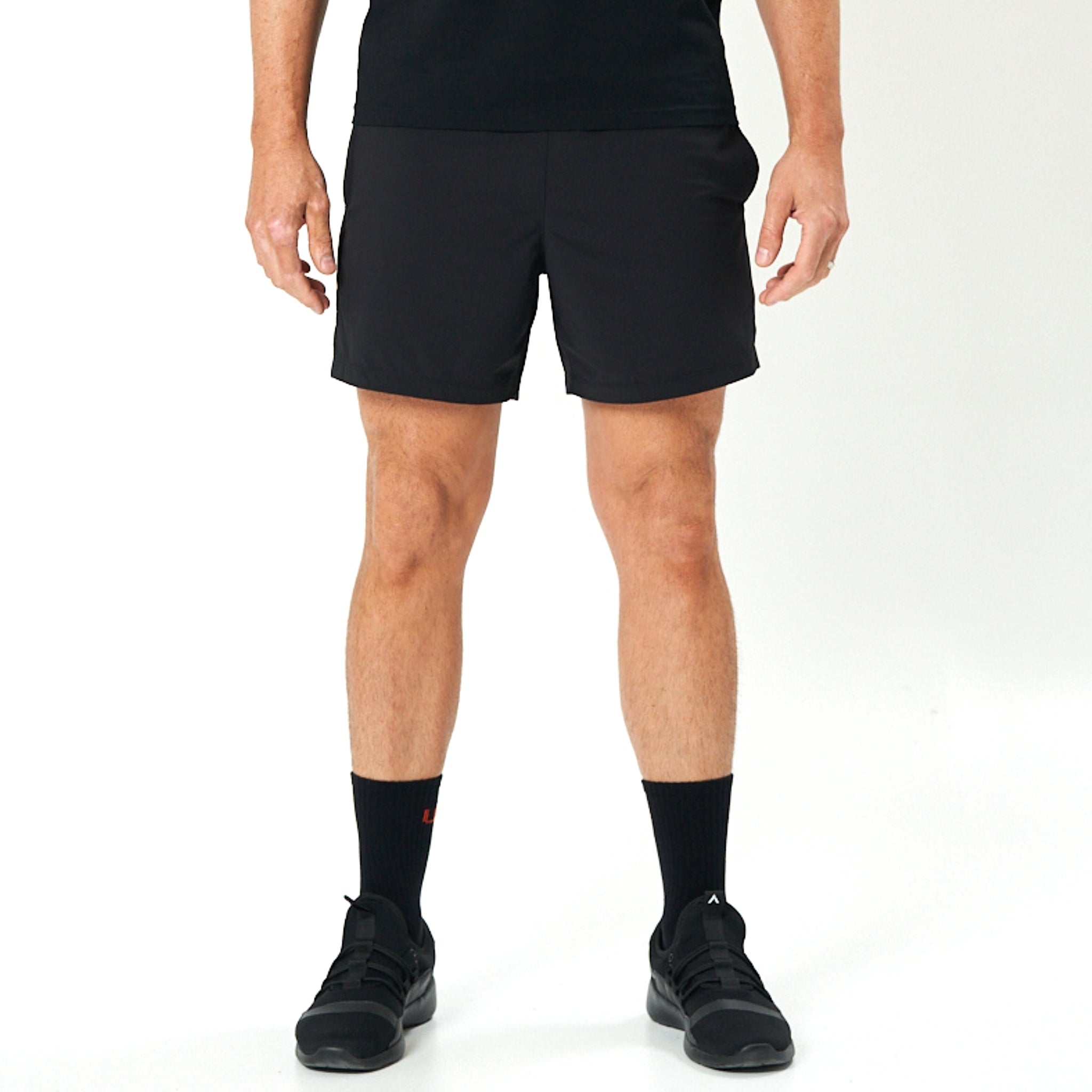 Men's Black Summer Shorts Hidden Zip | Men's Gym & Workout Shorts ...